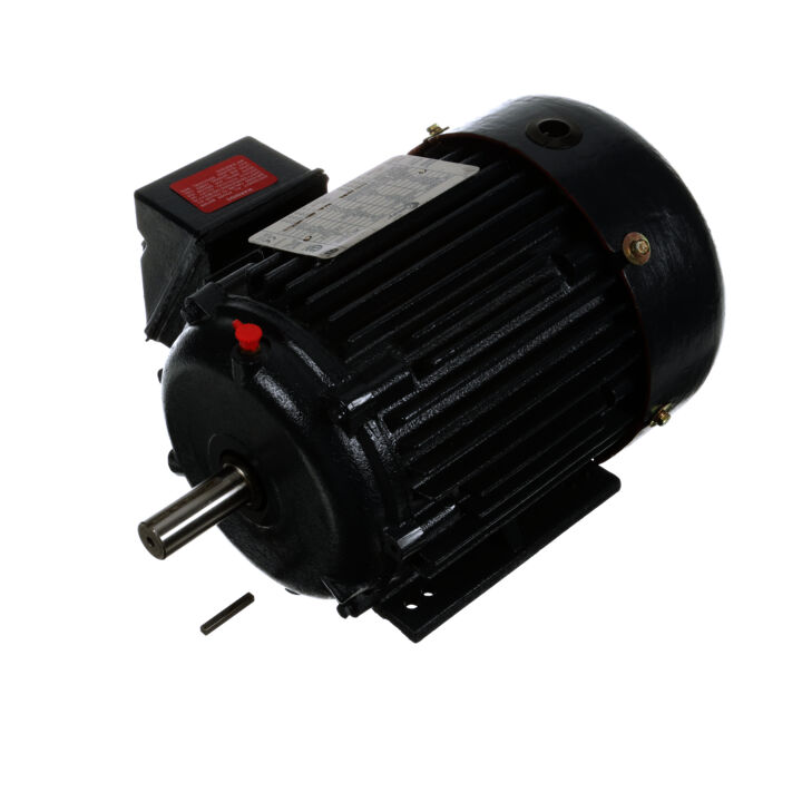 Severe Duty Motor, 2 HP, 3 Ph, 60 Hz, 208-230/460 V, 1800 RPM, 145T Frame, TEFC