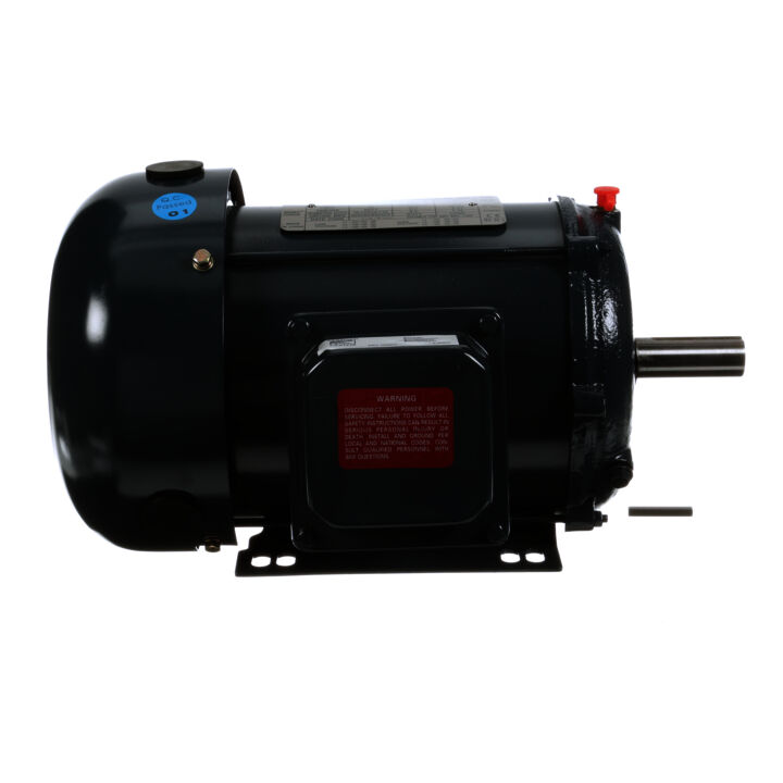 General Purpose Motor, 1 HP, 3 Ph, 60 Hz, 208-230/460 V, 1200 RPM, 145T Frame, TEFC