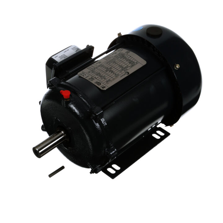 General Purpose Motor, 1 HP, 3 Ph, 60 Hz, 208-230/460 V, 1200 RPM, 145T Frame, TEFC