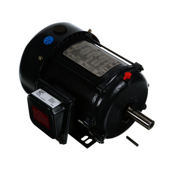 General Purpose Motor, 1 HP, 3 Ph, 60 Hz, 208-230/460 V, 1800 RPM, 143T Frame, TEFC