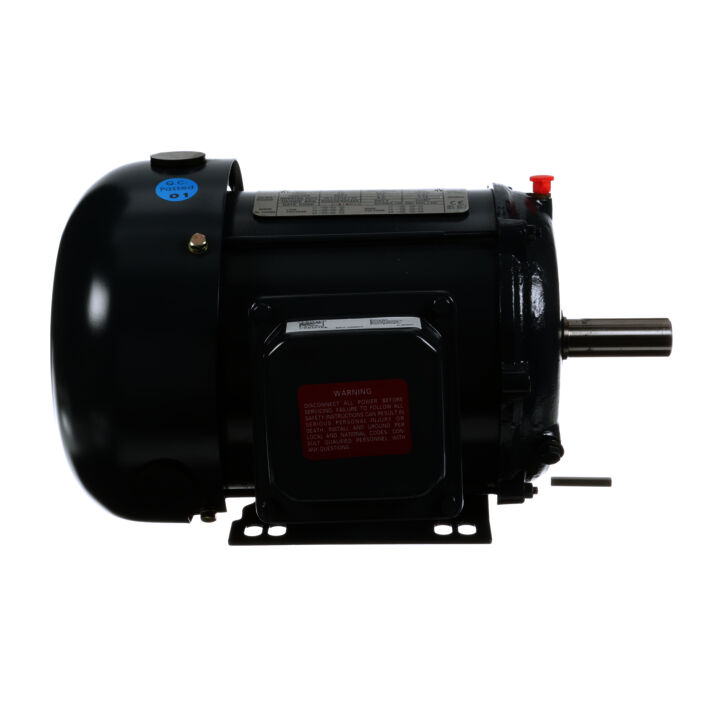 General Purpose Motor, 1 HP, 3 Ph, 60 Hz, 208-230/460 V, 1800 RPM, 143T Frame, TEFC