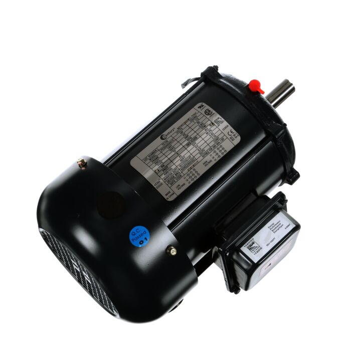 General Purpose Motor, 1.5 HP, 3 Ph, 60 Hz, 208-230/460 V, 1800 RPM, 145T Frame, TEFC