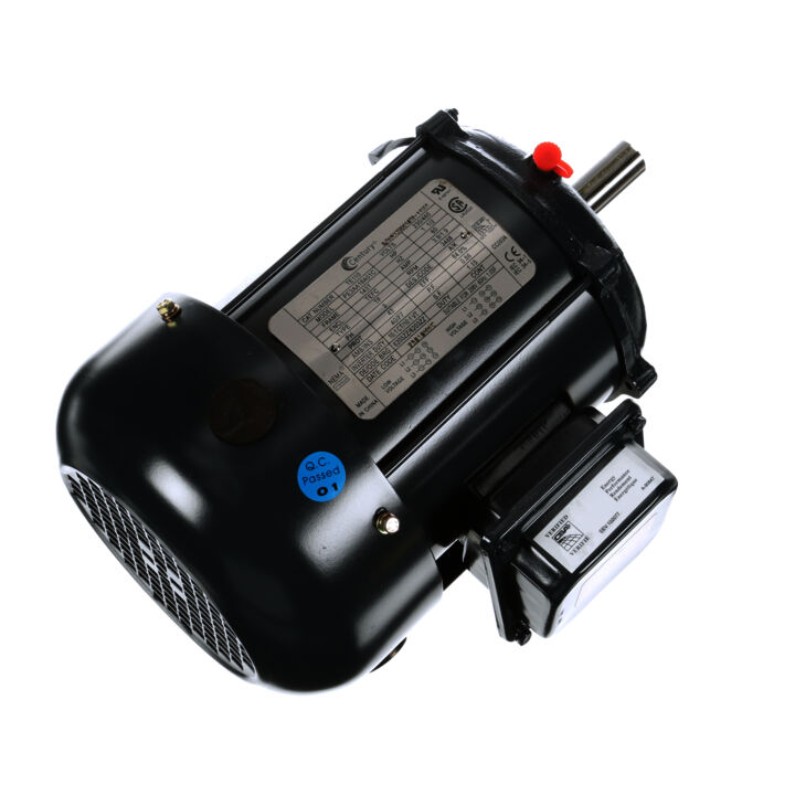 General Purpose Motor, 1.5 HP, 3 Ph, 60 Hz, 208-230/460 V, 3600 RPM, 143T Frame, TEFC