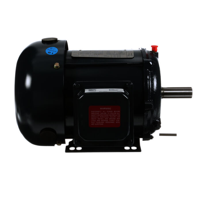 General Purpose Motor, 1.5 HP, 3 Ph, 60 Hz, 208-230/460 V, 3600 RPM, 143T Frame, TEFC