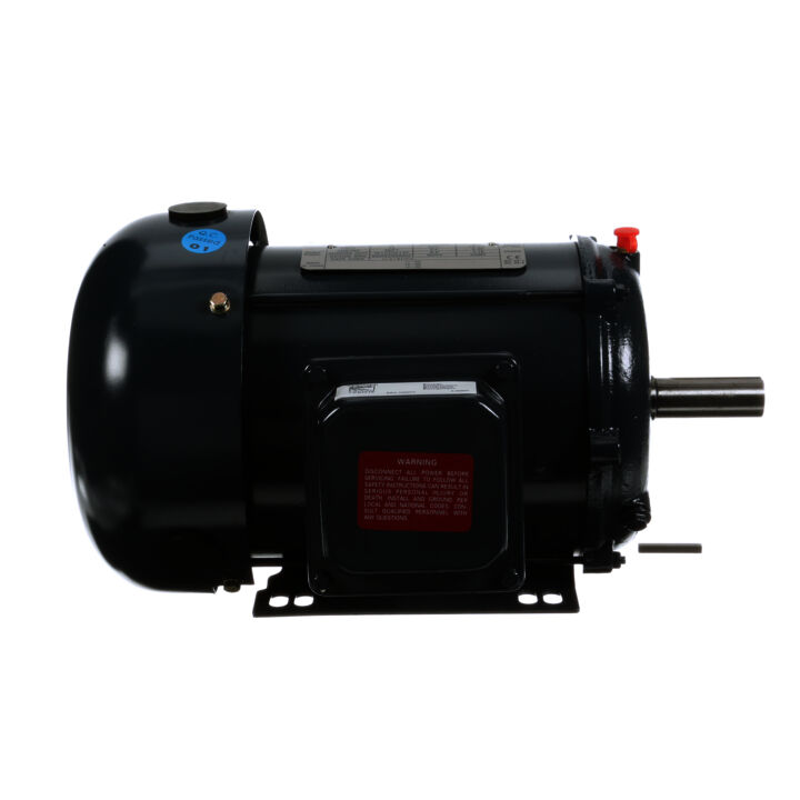 General Purpose Motor, 2 HP, 3 Ph, 60 Hz, 200 V, 1800 RPM, 145T Frame, TEFC
