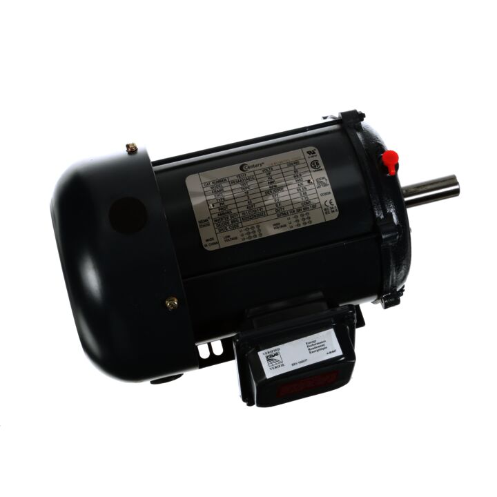 General Purpose Motor, 2 HP, 3 Ph, 60 Hz, 208-230/460 V, 3600 RPM, 145T Frame, TEFC