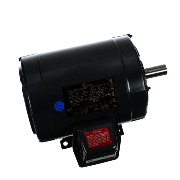 General Purpose Motor, 1.5 HP, 3 Ph, 60 Hz, 208-230/460 V, 1200 RPM, 182T Frame, DP