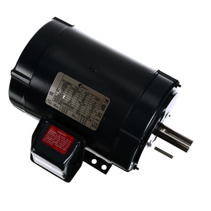 General Purpose Motor, 2 HP, 3 Ph, 60 Hz, 208-230/460 V, 1200 RPM, 184T Frame, DP