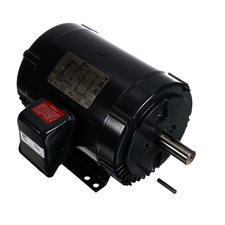 General Purpose Motor, 2 HP, 3 Ph, 60 Hz, 208-230/460 V, 1200 RPM, 184T Frame, DP