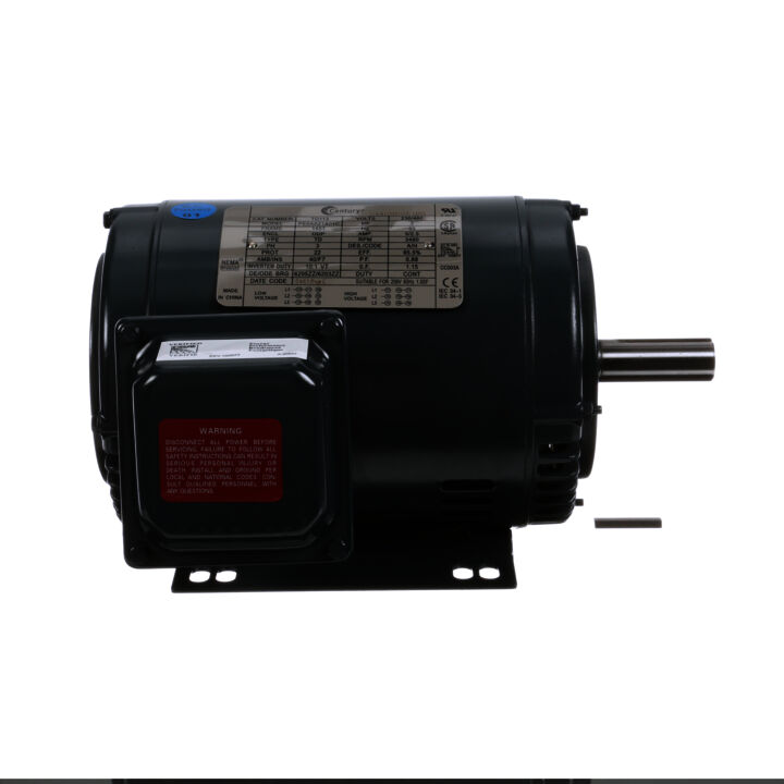 General Purpose Motor, 2 HP, 3 Ph, 60 Hz, 208-230/460 V, 3600 RPM, 145T Frame, ODP