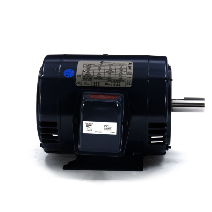 General Purpose Motor, 3 HP, 3 Ph, 60 Hz, 208-230/460 V, 1800 RPM, 182T Frame, DP
