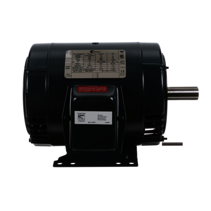 General Purpose Motor, 3 HP, 3 Ph, 60 Hz, 200 V, 1800 RPM, 182T Frame, ODP