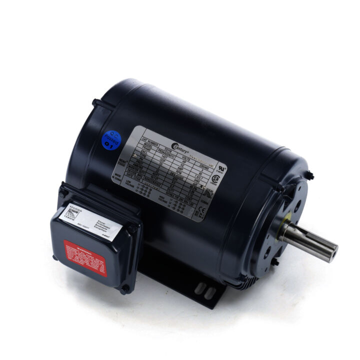 General Purpose Motor, 3 HP, 3 Ph, 60 Hz, 208-230/460 V, 3600 RPM, 145T Frame, ODP