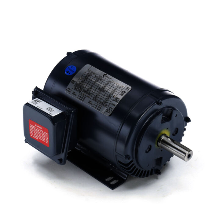 General Purpose Motor, 5 HP, 3 Ph, 60 Hz, 208-230/460 V, 1200 RPM, 215T Frame, ODP
