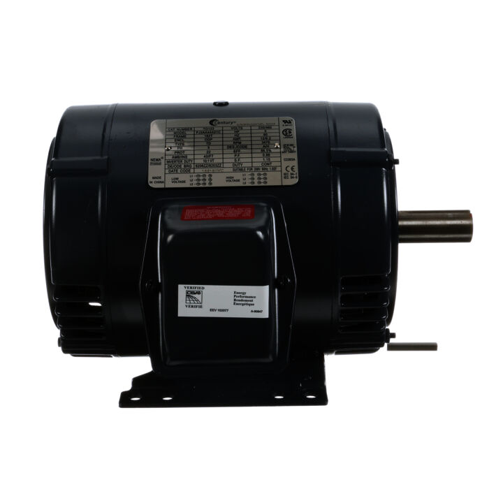 General Purpose Motor, 5 HP, 3 Ph, 60 Hz, 208-230/460 V, 3600 RPM, 182T Frame, ODP
