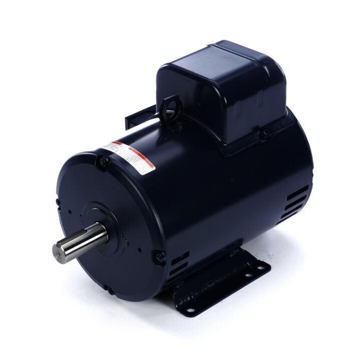 Air Compressor Motor, 5 HP, 1 Ph, 60 Hz, 208-230 V, 1800 RPM, 184T Frame, DP