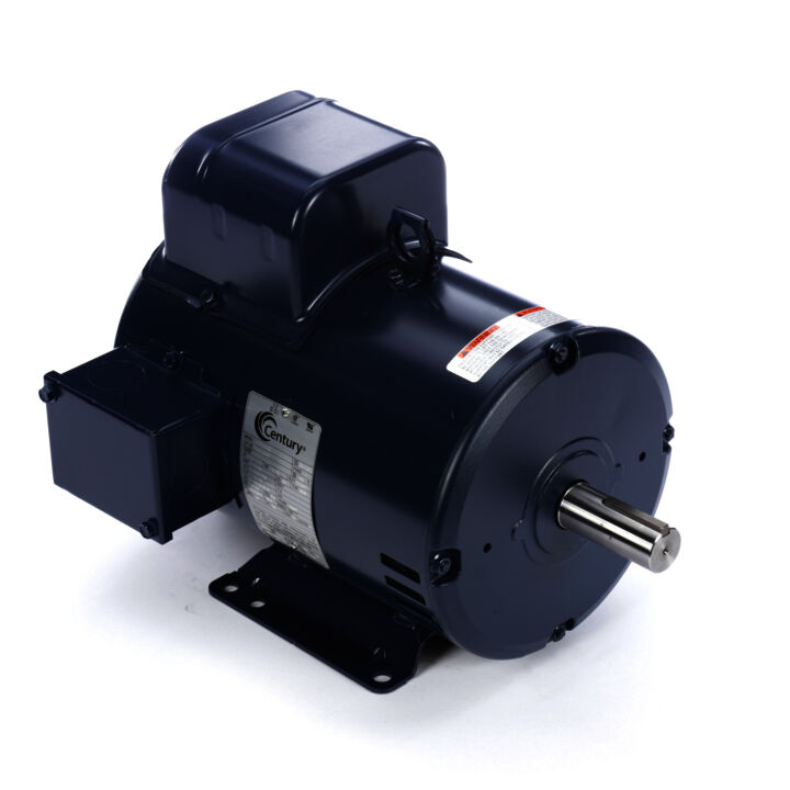 Air Compressor Motor, 5 HP, 1 Ph, 60 Hz, 208-230 V, 1800 RPM, 184T Frame, DP