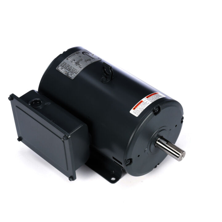 General Purpose Motor, 5 HP, 1 Ph, 60 Hz, 230 V, 3600 RPM, 184T Frame, ODP
