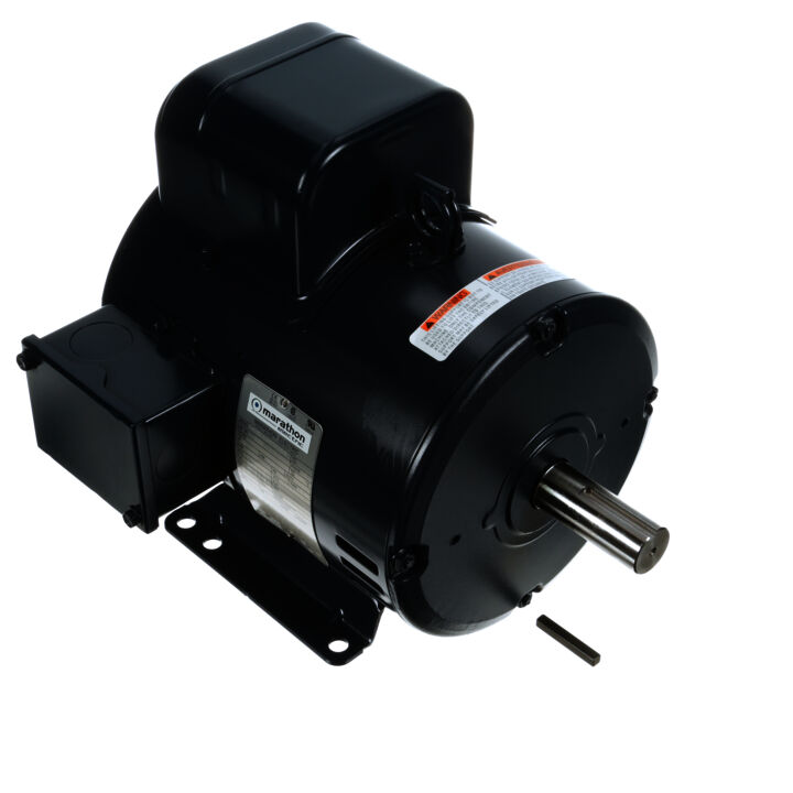 General Purpose Motor, 3 HP, 1 Ph, 60 Hz, 115/208-230 V, 3600 RPM, 182T Frame, DP