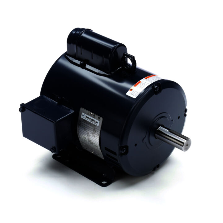 General Purpose Motor, 2 HP, 1 Ph, 60 Hz, 115/208-230 V, 1800 RPM, 182T Frame, DP