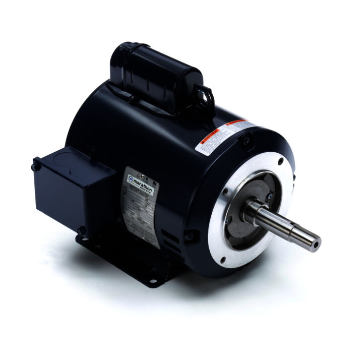 Close-Coupled Pump Motor, 2 HP, 1 Ph, 60 Hz, 115/230 V, 1800 RPM, 182JM Frame, DP