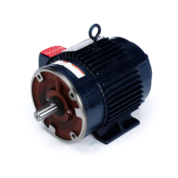 Encoder Motor, 3 HP, 3 Ph, 60 Hz, 230/460 V, 1800 RPM, 182TC Frame, TENV