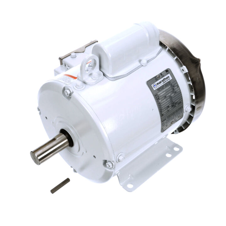 General Purpose Motor, 2 HP, 1 Ph, 60 Hz, 115/208-230 V, 1800 RPM, 182T Frame, TEFC