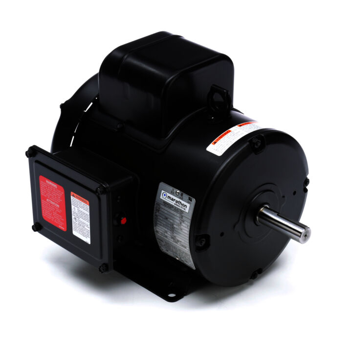 General Purpose Farm Duty Motor, 2 HP, 1 Ph, 60 Hz, 115/230 V, 1800 RPM, 182TZ Frame, TEFC