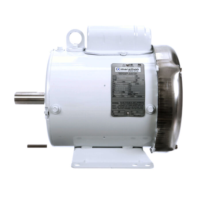 General Purpose Motor, 2 HP, 1 Ph, 60 Hz, 115/208-230 V, 1800 RPM, 182T Frame, TEFC