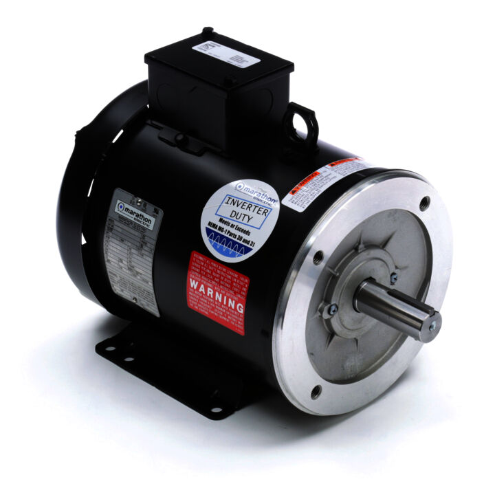 Speed Ratio Motor, 3 HP, 3 Ph, 60 Hz, 230/460 V, 1800 RPM, 182TC Frame, TEFC