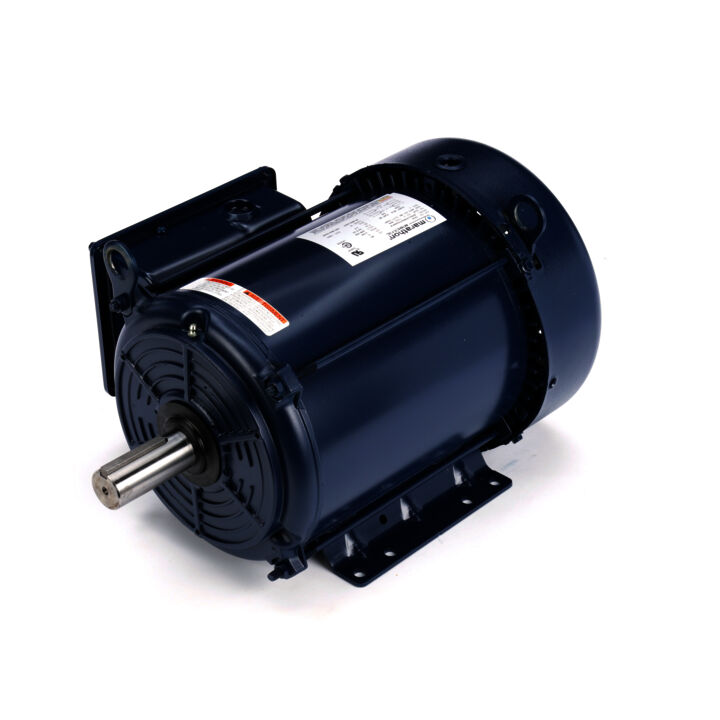 Brake Motor, 3 HP, 3 Ph, 60 Hz, 230/460 V, 1800 RPM, 182TC Frame, TENV