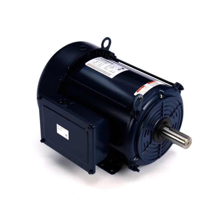 Brake Motor, 3 HP, 3 Ph, 60 Hz, 230/460 V, 1800 RPM, 182TC Frame, TENV