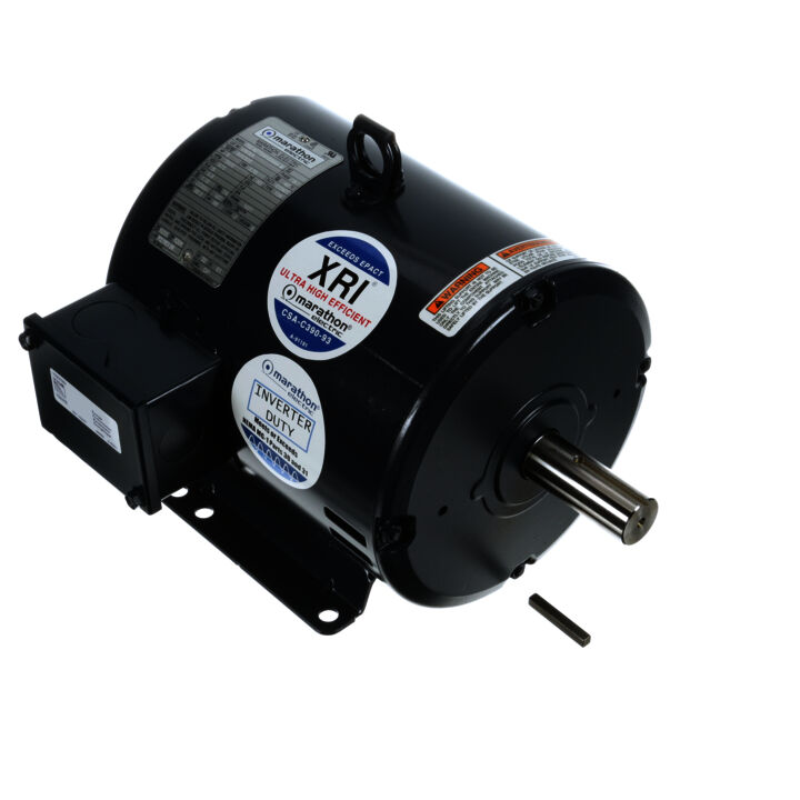 General Purpose Motor, 5 HP, 3 Ph, 60 Hz, 575 V, 3600 RPM, 182T Frame, DP