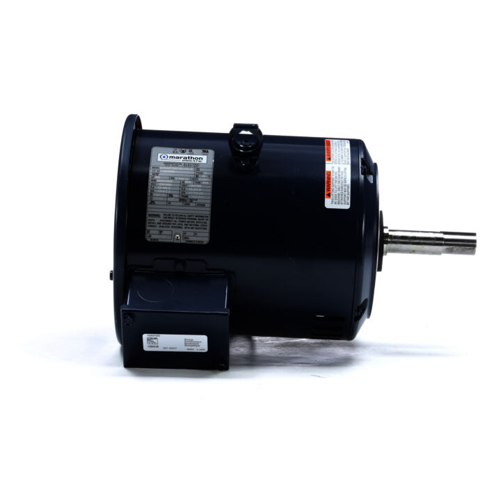 Close-Coupled Pump Motor, 5 & 5 HP, 3 Ph, 60 & 50 Hz, 230/460 & 190/380 V, 3600 & 3000 RPM, 182JMV Frame, DP