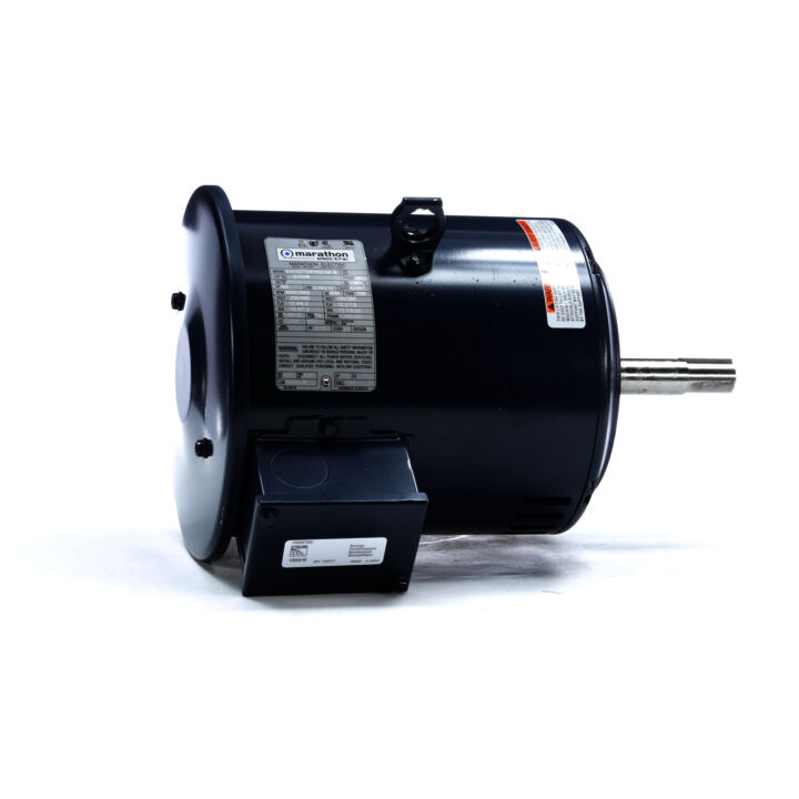 Close-Coupled Pump Motor, 5 & 5 HP, 3 Ph, 60 & 50 Hz, 230/460 & 190/380 V, 3600 & 3000 RPM, 182JMV Frame, DP