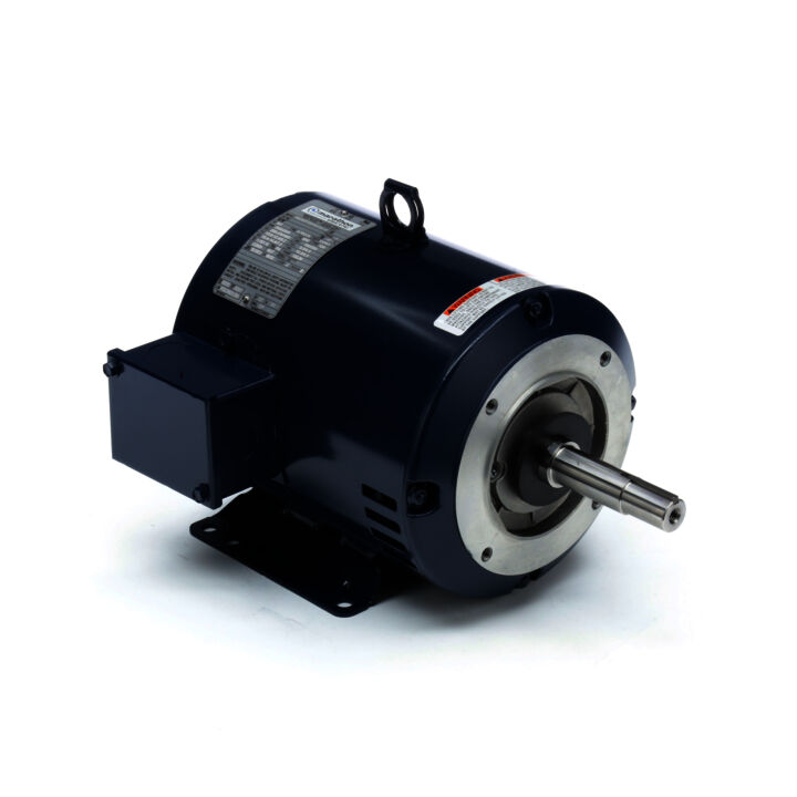 Close-Coupled Pump Motor, 5 & 3 HP, 3 Ph, 60 & 50 Hz, 230/460 & 190/380 V, 3600 & 3000 RPM, 182JM Frame, DP