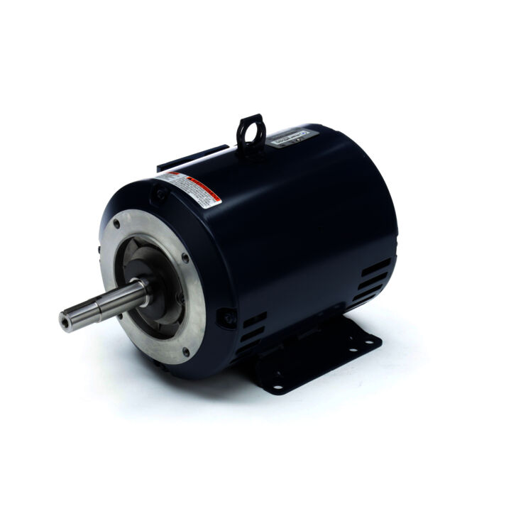 Close-Coupled Pump Motor, 5 & 3 HP, 3 Ph, 60 & 50 Hz, 230/460 & 190/380 V, 3600 & 3000 RPM, 182JM Frame, DP