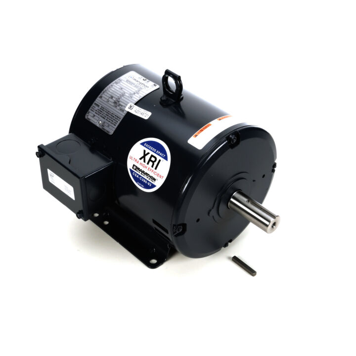General Purpose Motor, 1.50 HP, 3 Ph, 60 Hz, 200 V, 1200 RPM, 182T Frame, DP