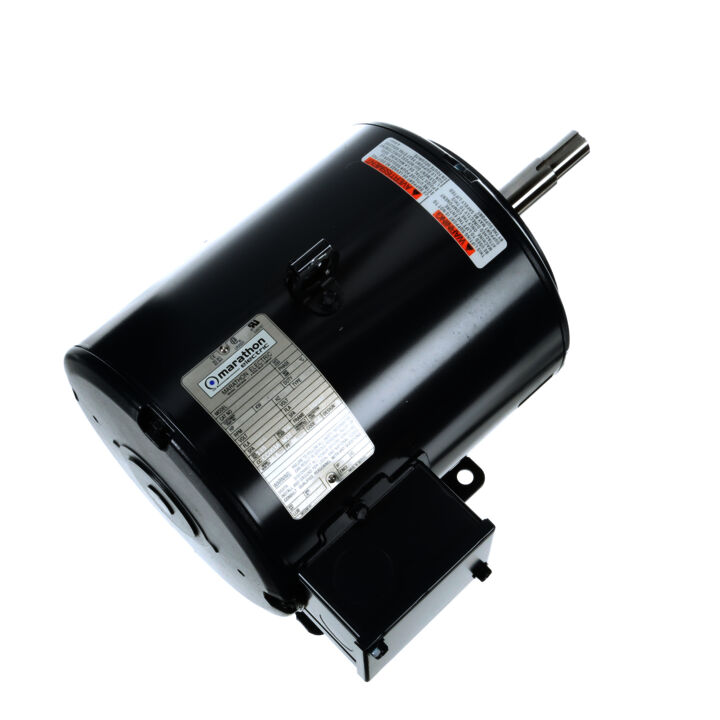 Close-Coupled Pump Motor, 5 HP, 3 Ph, 60 Hz, 200 V, 3600 RPM, 182JM Frame, DP