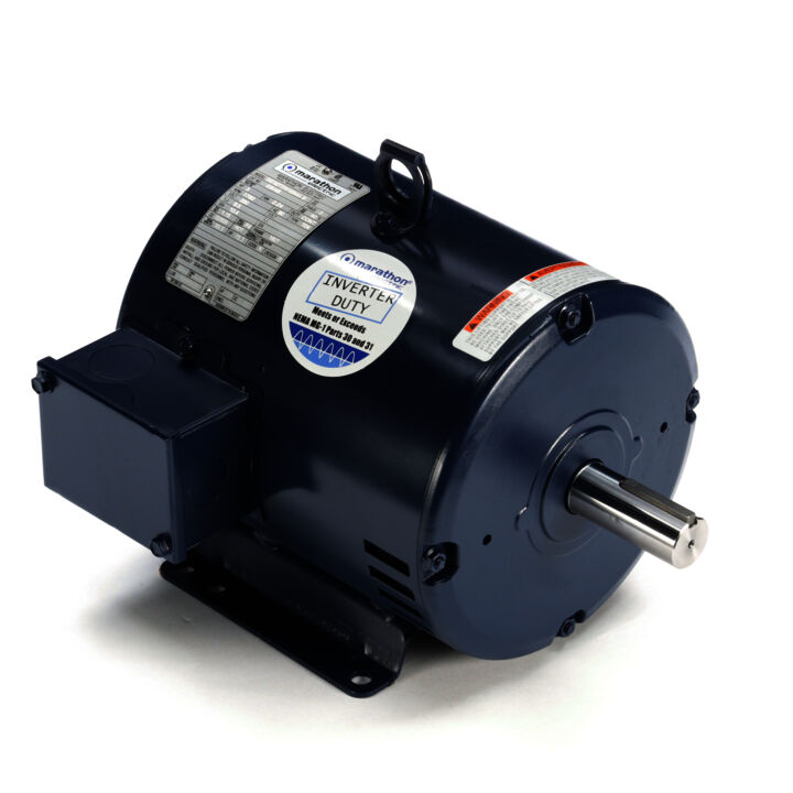 General Purpose Motor, 3 HP, 3 Ph, 60 Hz, 200 V, 1800 RPM, 182T Frame, DP