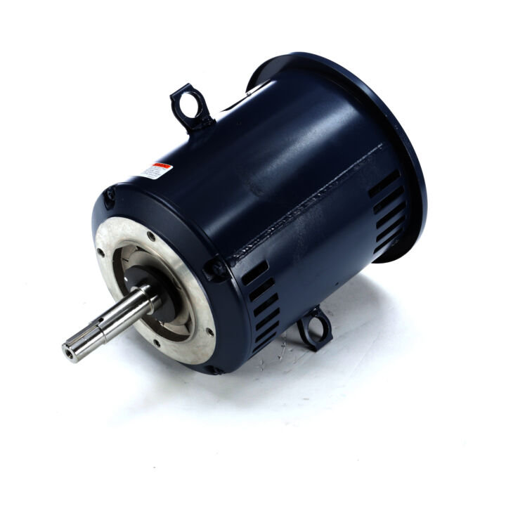 Close-Coupled Pump Motor, 5 & 3 HP, 3 Ph, 60 & 50 Hz, 230/460 & 190/380 V, 3600 & 3000 RPM, 182JMV Frame, DP