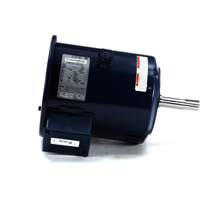 Close-Coupled Pump Motor, 5 & 3 HP, 3 Ph, 60 & 50 Hz, 230/460 & 190/380 V, 3600 & 3000 RPM, 182JMV Frame, DP