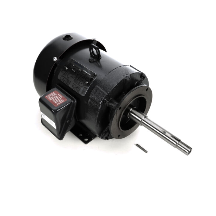 Close-Coupled Pump Motor, 3 & 2 HP, 3 Ph, 60 & 50 Hz, 230/460 & 190/380 V, 3600 & 3000 RPM, 182JP Frame, TEFC