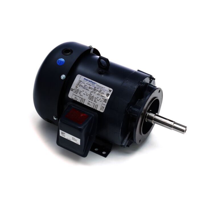 Close-Coupled Pump Motor, 3 & 2 HP, 3 Ph, 60 & 50 Hz, 230/460 & 190/380 V, 1800 & 1500 RPM, 182JM Frame, TEFC