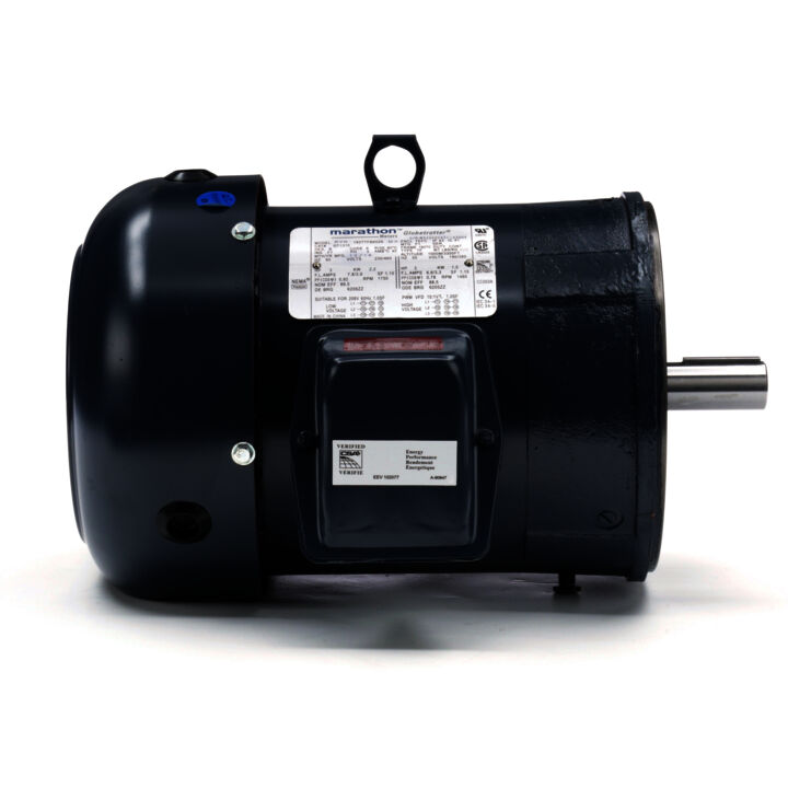 General Purpose Motor, 3 & 2 HP, 3 Ph, 60 & 50 Hz, 230/460 & 190/380 V, 1800 & 1500 RPM, 182TC Frame, TEFC