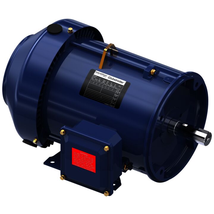 General Purpose Motor, 2 & 1.50 HP, 3 Ph, 60 & 50 Hz, 230/460 & 190/380 V, 1200 & 1000 RPM, 184TC Frame, TEFC