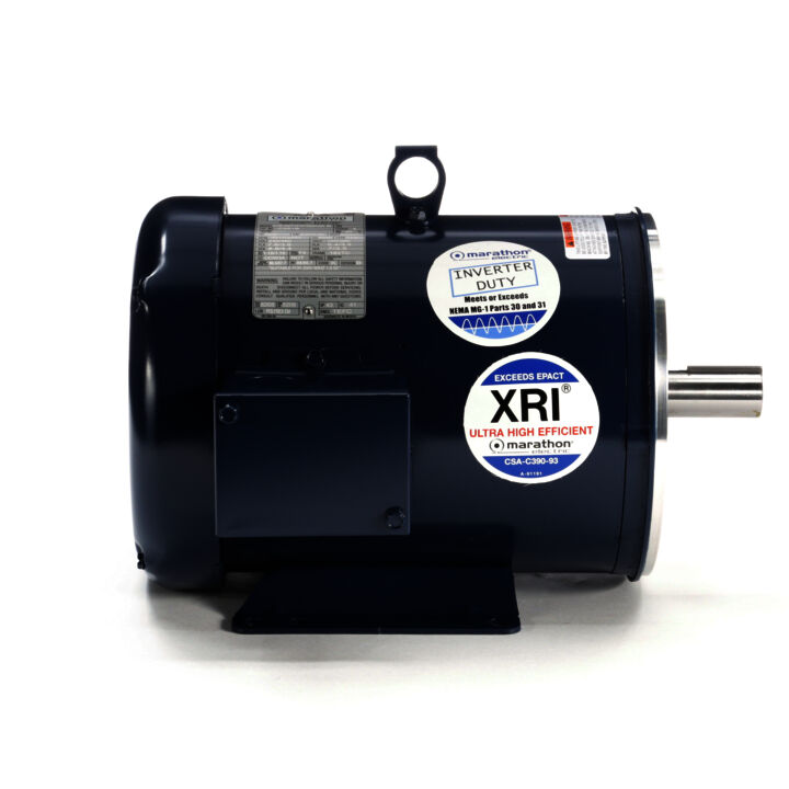 General Purpose Motor, 3 & 2 HP, 3 Ph, 60 & 50 Hz, 230/460 & 190/380 V, 3600 & 3000 RPM, 182TC Frame, TEFC