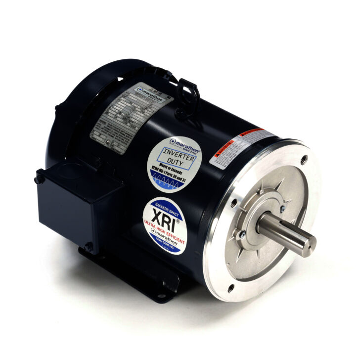 General Purpose Motor, 3 & 2 HP, 3 Ph, 60 & 50 Hz, 230/460 & 190/380 V, 3600 & 3000 RPM, 182TC Frame, TEFC