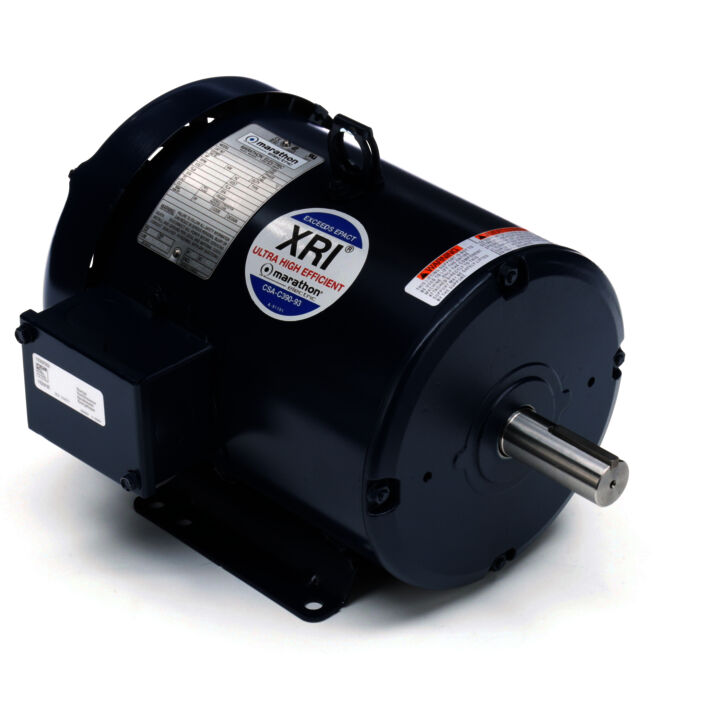 General Purpose Motor, 1.50 & 1 HP, 3 Ph, 60 & 50 Hz, 230/460 & 190/380 V, 1200 & 1000 RPM, 182T Frame, TEFC