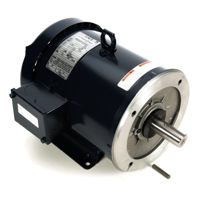General Purpose Motor, 3 HP, 3 Ph, 60 Hz, 575 V, 1800 RPM, 182TC Frame, TEFC